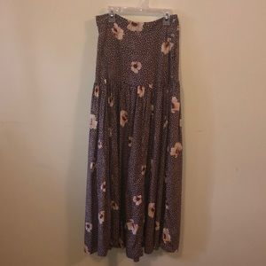 H&M Floral Maxi Skirt